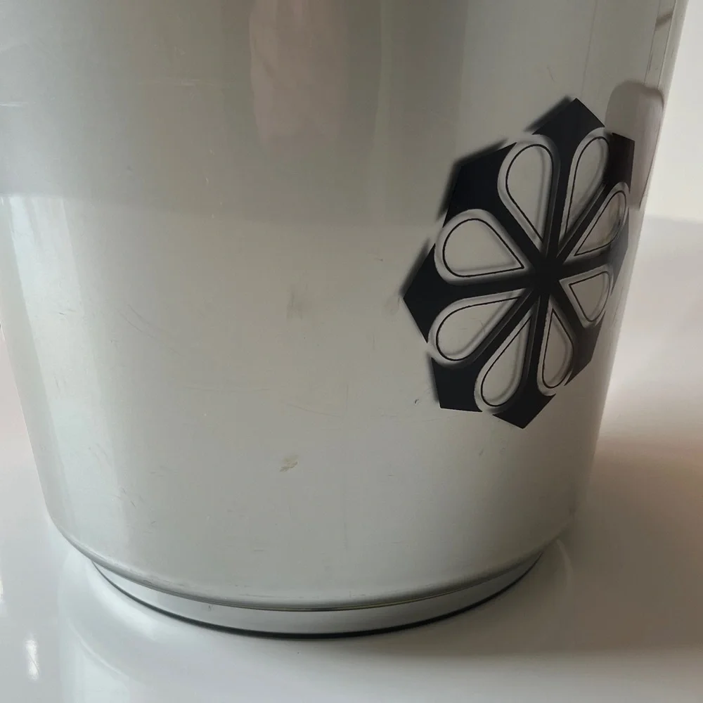 Retro Silver and Black Ice Bucket with Handle